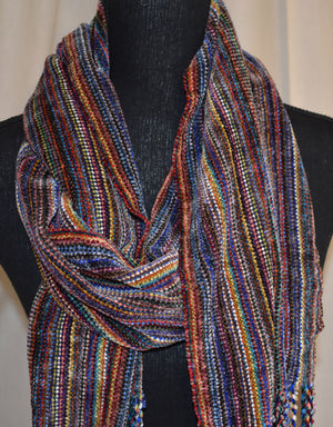 Chenille Scarf of Many Colors